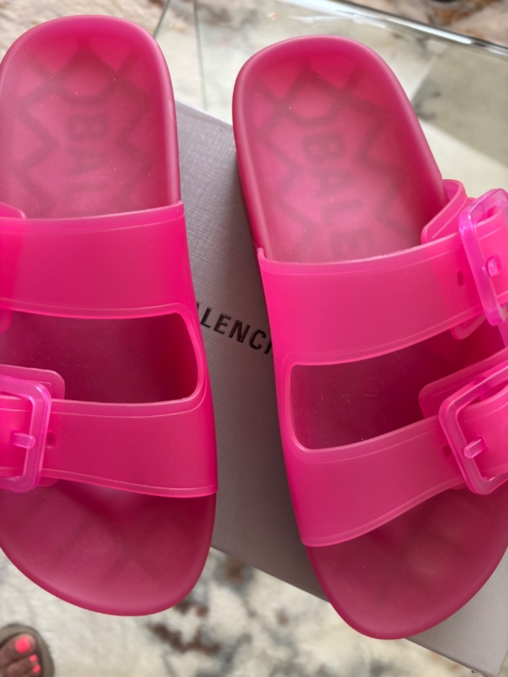 Balenciaga Platform Plastic Sandals View 2